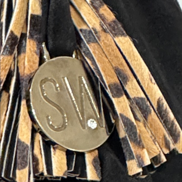 Stuart Weitzman Bag Calf Hair Leopard Print and Black Suede Large Hobo - Picture 5 of 17